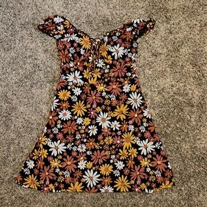 Flower printed dress